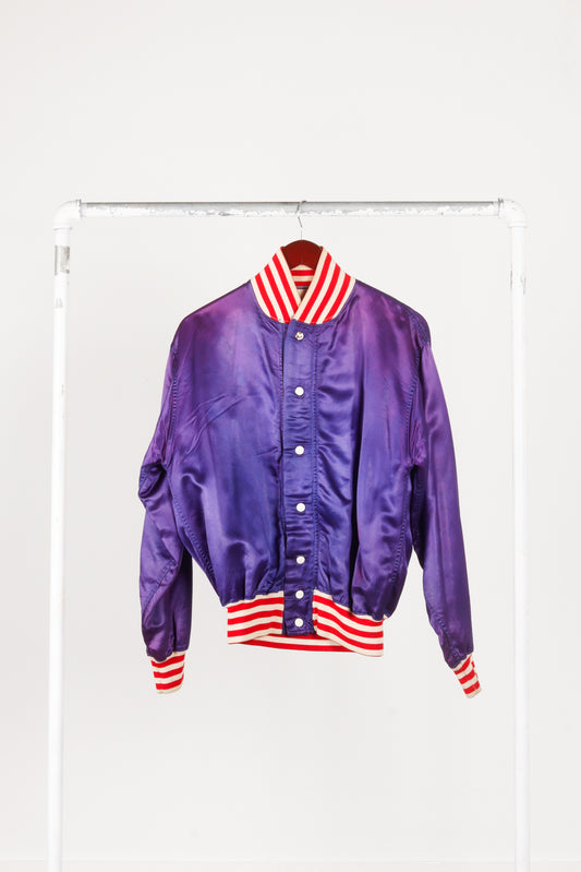 Vintage 50's Macgregor 'Haynes Stellite' Satin Bomber Jacket