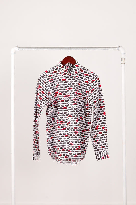 Comme des Garçons BLACK AW18 'Holes Print' Shirt (2018)