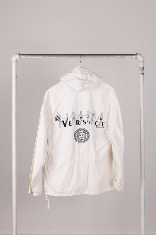 Versace Jeans Couture SS96 'Statue Figure' Anorak Jacket White (1996)