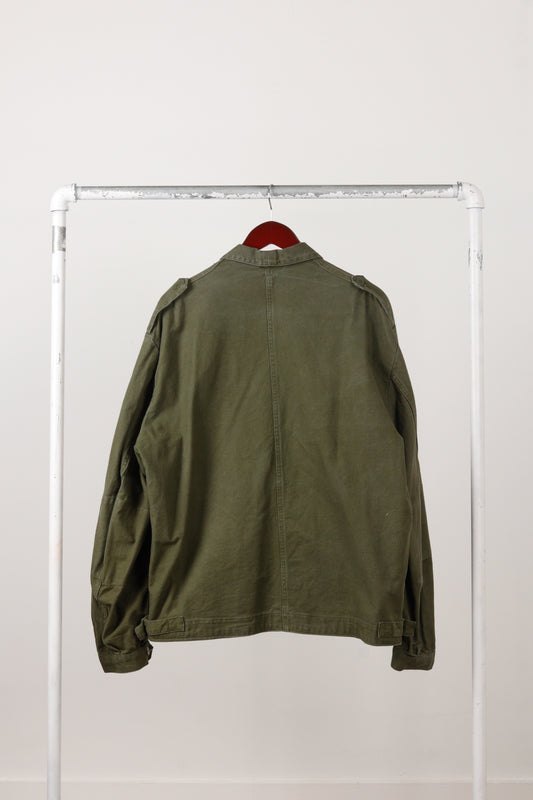 Vintage 70's Swedish Military 'FV58 Moto Biker' Jacket Olive