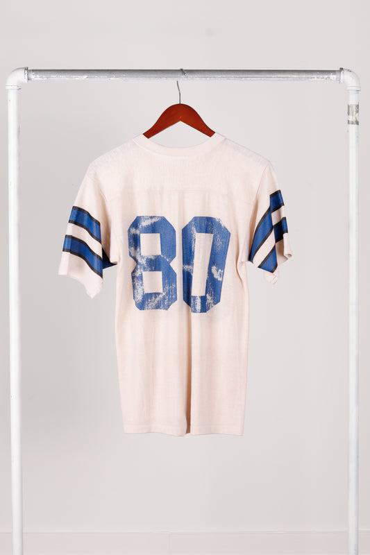 Vintage 70's 1st String 'Number 80' Football Jersey White