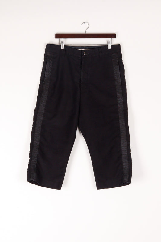 Rick Owens FW10 Gleam 'Bolan Stripe' Cropped Pants Black (2010)