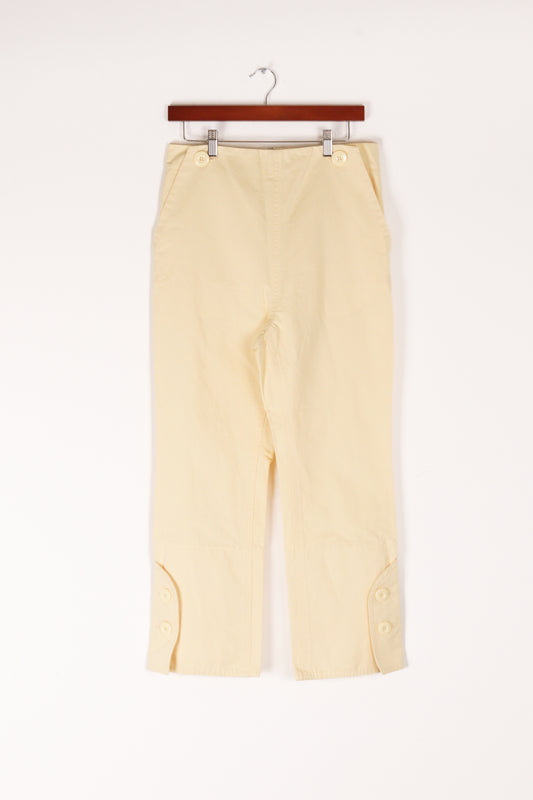 Marni 'Apron Cover' Flare Cut Pants Yellow