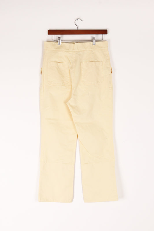 Marni 'Apron Cover' Flare Cut Pants Yellow