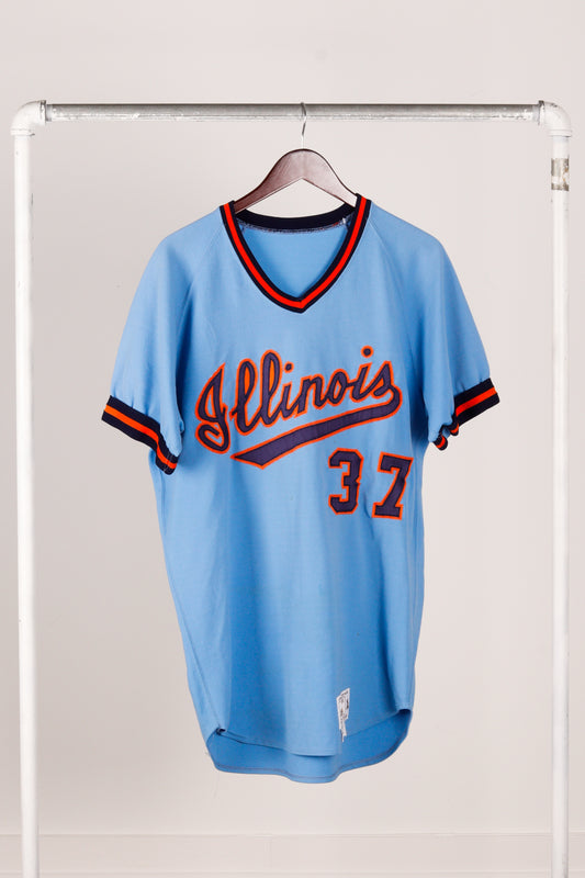 Vintage 70's Russell Athletics 'University of Illinois Game Issue' Baseball Jersey