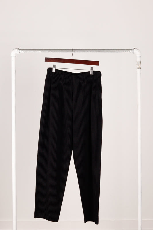 Homme Plissè by Issey Miyake FW23 'Basics Pleated' Trousers Black (2023)