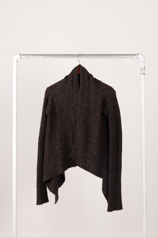 Rick Owens FW12 'Speckled Wool' Cardigan Sweater (2012)