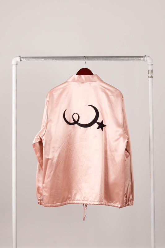 WTAPS SS19 'Greasers Satin Raco 02' Coach Jacket Pink (2019)