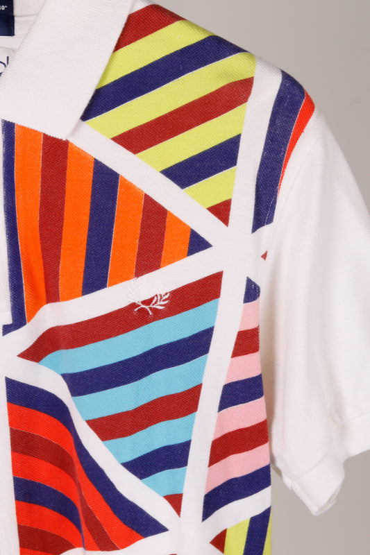 Fred Perry x David David SS07 'Blank Canvas Abstract Triangle' Polo Shirt (2007)