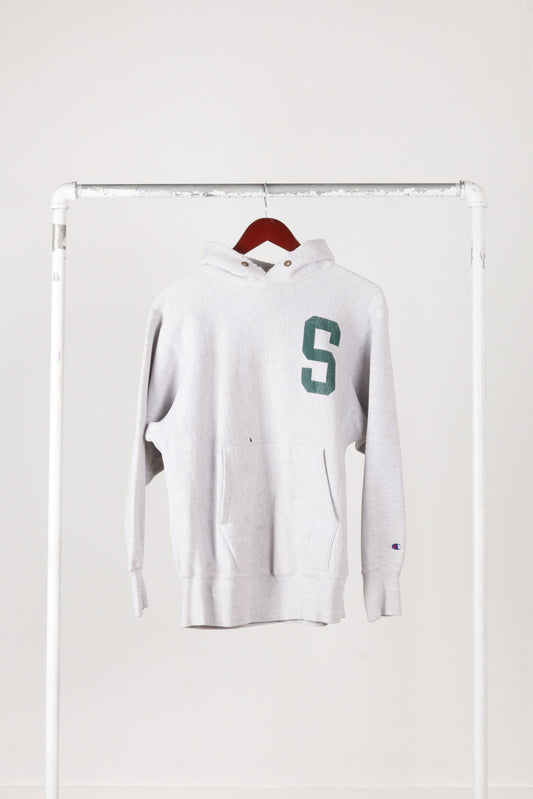 Vintage 80's Champion 'Reverse Weave Skidmore College' Hooded Sweatshirt