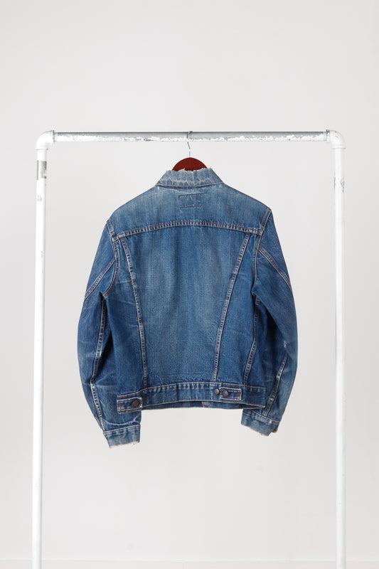 Vintage 70's Levi's 'Big E Type III' Denim Trucker Jacket Dark Wash