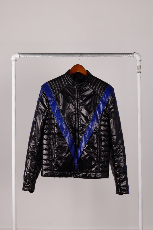 Maison Margiela AW08 'Thriller Padded Moto' Jacket Blue (2008)