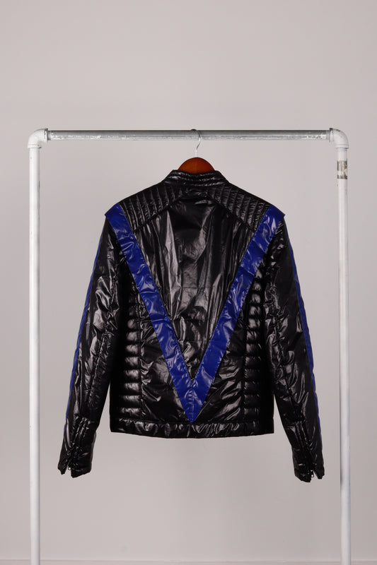 Maison Margiela AW08 'Thriller Padded Moto' Jacket Blue (2008)