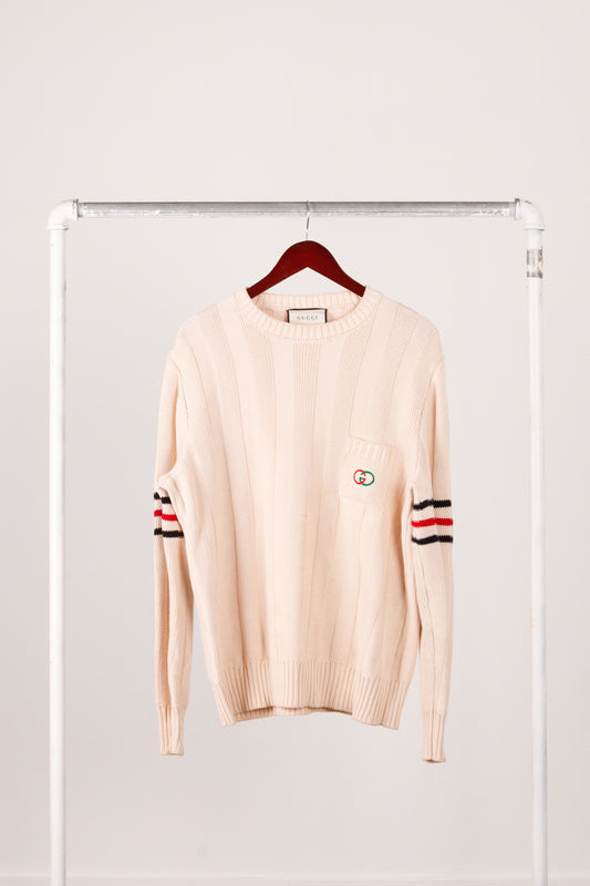 Gucci FW20 'Embroidered G Link' Knit Sweater (2020)