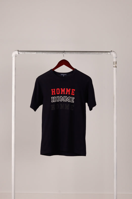 Comme des Garçons HOMME AW11 'Repeat Logo' Tee Navy (2011)