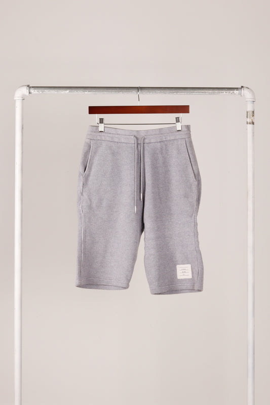 Thom Browne SS19 '4-Bar Honeycomb Pique' Shorts Grey (2019)