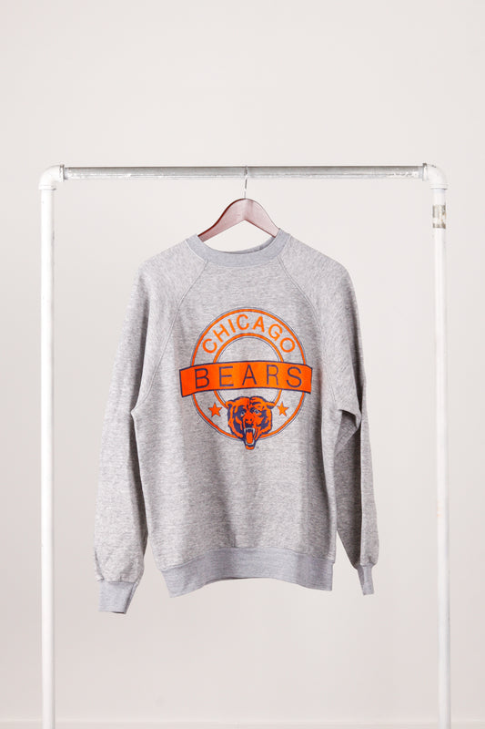 Vintage 90's Chicago Bears 'Puff Print Seal Logo' Crewneck Sweatshirt