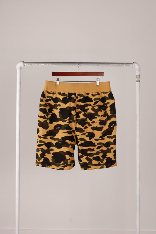 A Bathing Ape/ BAPE SS21 '1st Camo' Sweatshorts Yellow (2021)