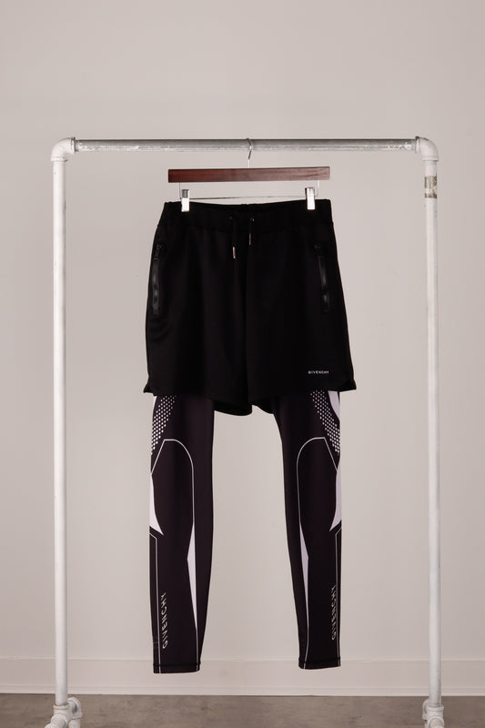 Givenchy SS23 'Sport Logo' Combination Legging Shorts (2023)