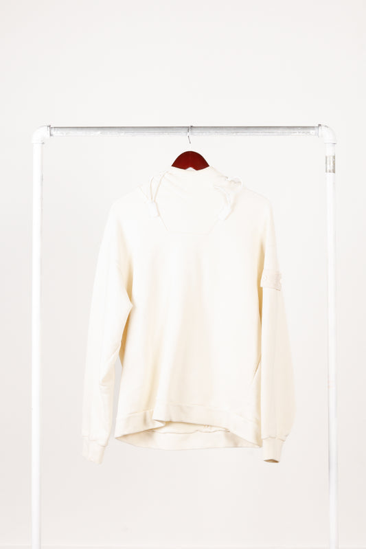 Stone Island Ghost Piece SS24 'Popover' Hooded Sweatshirt Natural (2024)