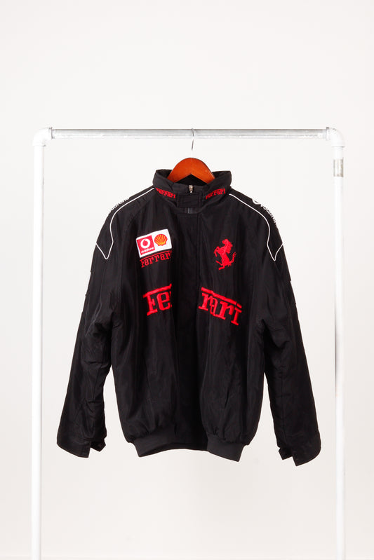 Vintage Ferrari  F1 Team 'Formula 1 Shell Vodafone Embroidered Logos' Jacket