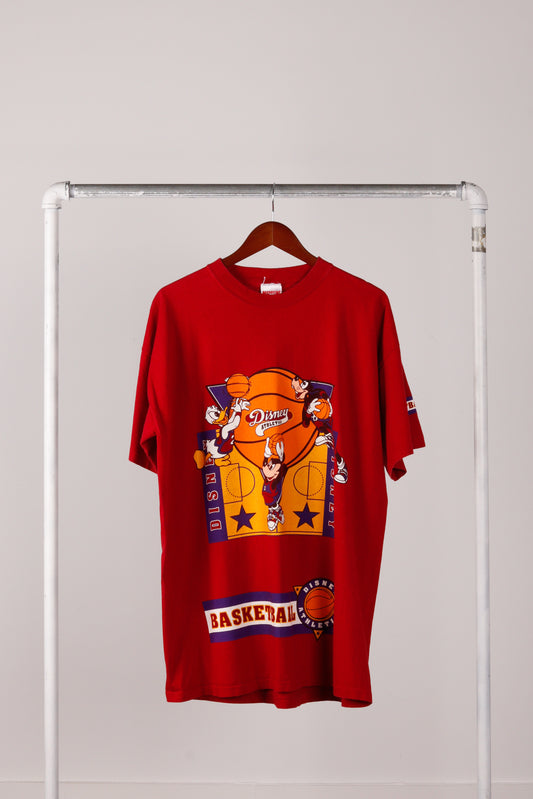 Vintage 90's Disney 'Mickey Mouse Disney Athletics Basketball' T-Shirt