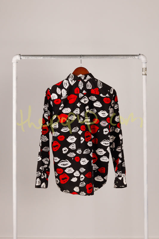 Comme des Garçons BLACK AW14 'Lips Print' Shirt (2014)