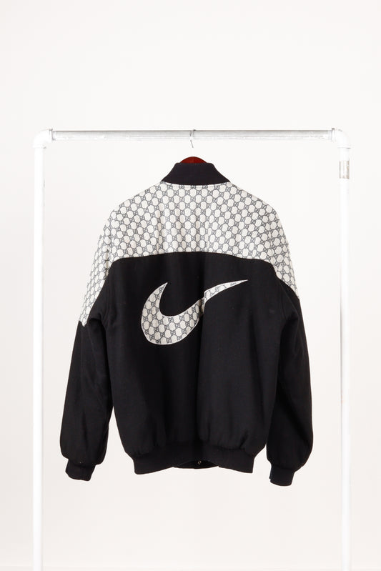 Vintage 90's Gucci x Nike 'Custom Bootleg Style' Wool Varsity Jacket