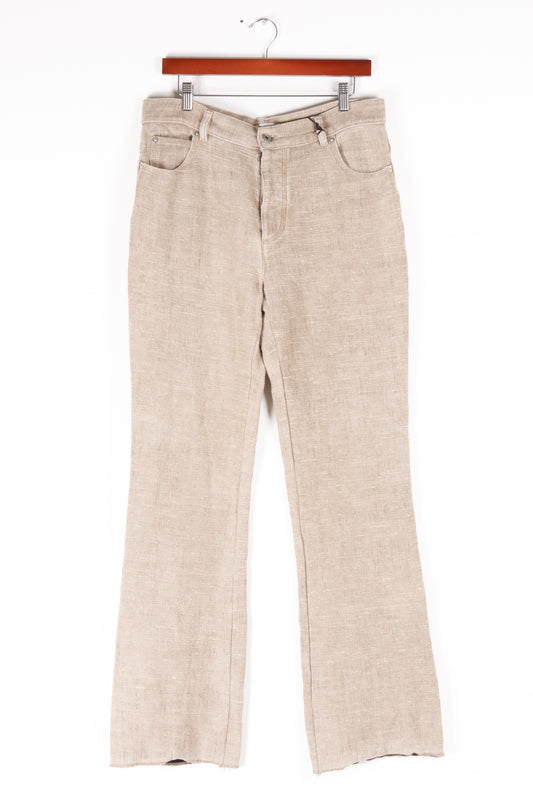 Bottega Veneta FW19 Womens 'Irish Linen' Soft Jean Carpenter Pants (2019)