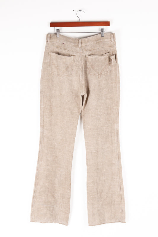 Bottega Veneta FW19 Womens 'Irish Linen' Soft Jean Carpenter Pants (2019)