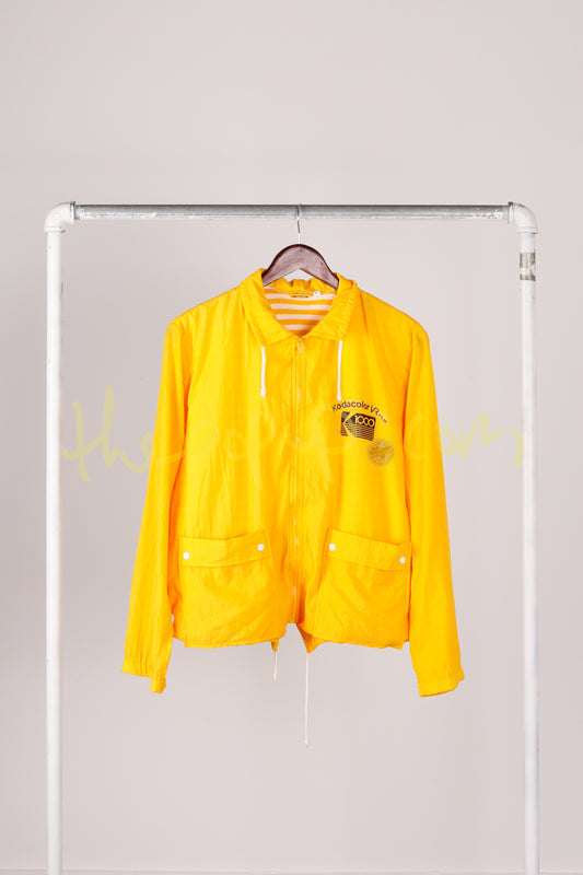 Vintage 1983 Kodak 'Kodacolor VR Film 1000' Windbreaker Jacket Yellow