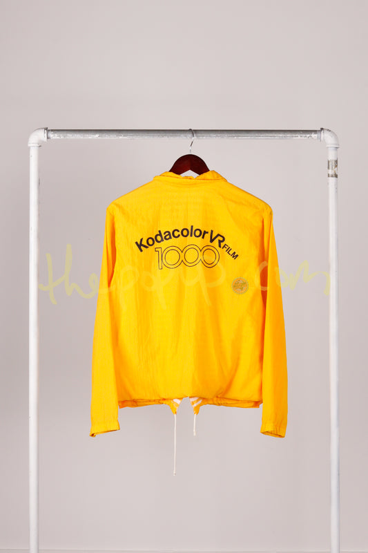 Vintage 1983 Kodak 'Kodacolor VR Film 1000' Windbreaker Jacket Yellow