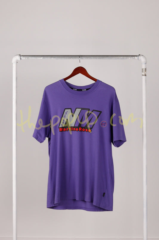 Napapijri x Martine Rose FW19 'S Cenis Logo' Tee Purple (2019)