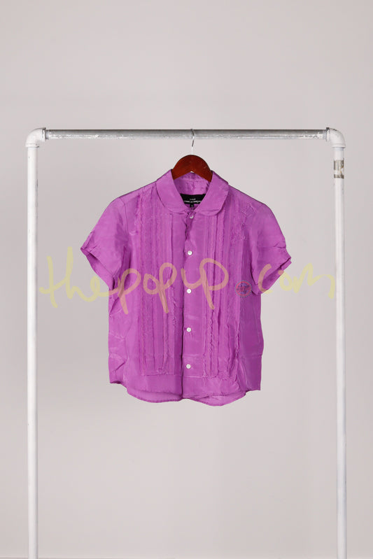 Comme des Garçons Tricot SS03 'Ribboned Cut' S/S Shirt Purple (2003)