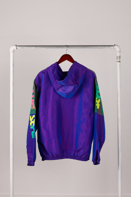 Vintage 90's Surf Style 'Hooded Half Zip' Pullover