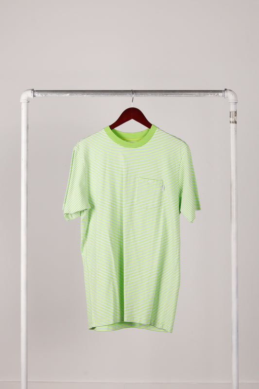 Supreme SS13 'Thin Striped' Pocket T-Shirt Lime (2013)