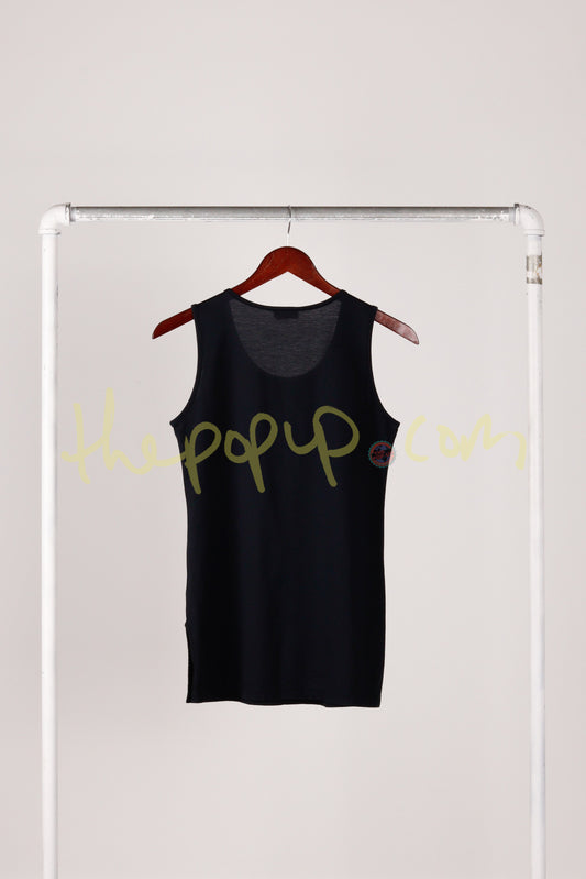 90's Kenzo 'Polyamide' Tank Top Black