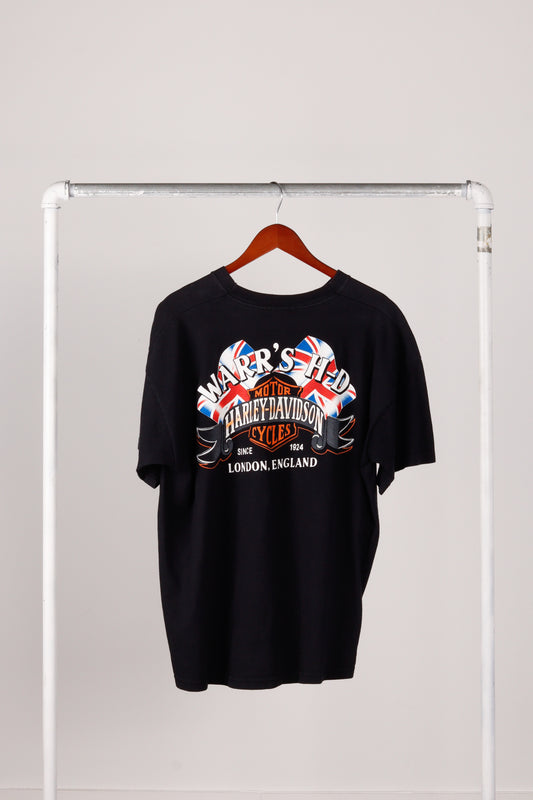 Vintage 1996 Harley Davidson 'Warrs London Logo' T-Shirt