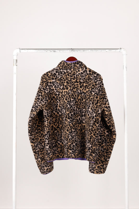 Stray Rats SS21 'Leopard Print' Deep Pile Fleece Jacket (2021)