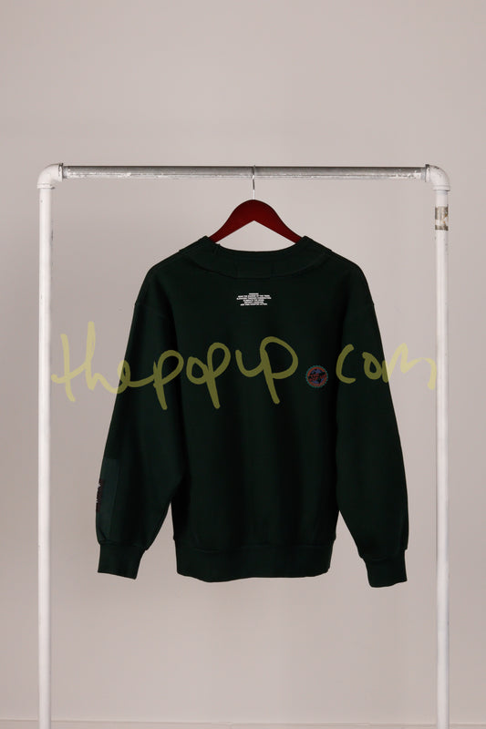 GU x Undercover FW21 'Zipper Freedom' Crewneck Green (2021)