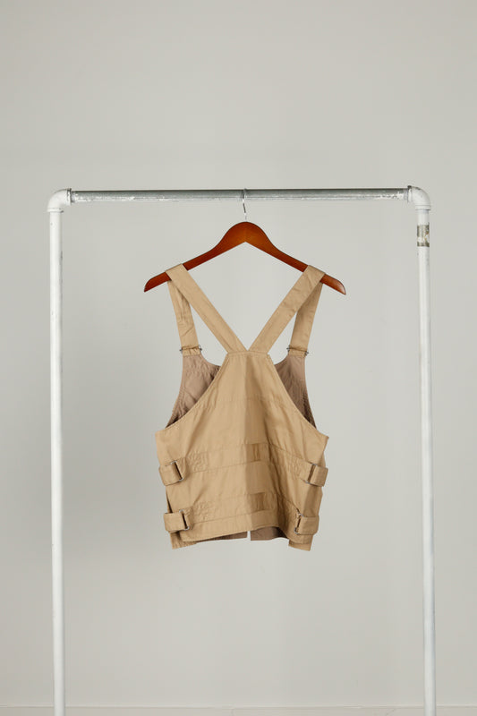 Beams Boy FW18 'Multi Strap Cargo' Vest Beige (2018)