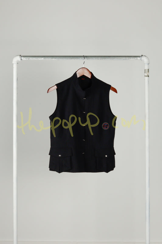 90's Hi's Japan 'Sleeveless Admiral' Button Clasp Top