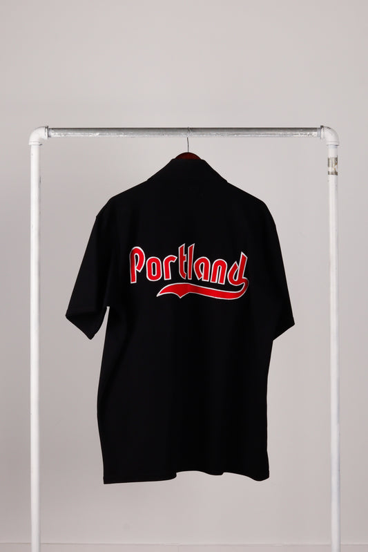 Vintage 1988-89 Sand Knit 'Portland Trailblazers Away' Warm-Up Shirt