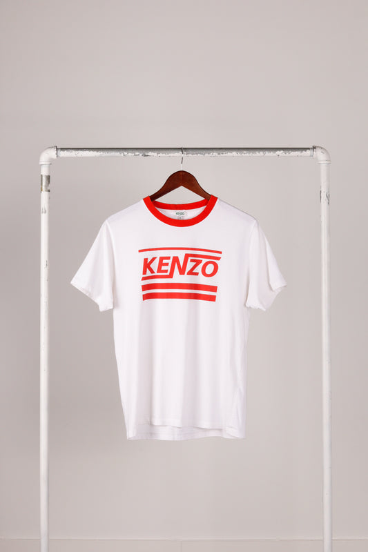 Kenzo SS18 'Distorted Logo' Tee White (2018)