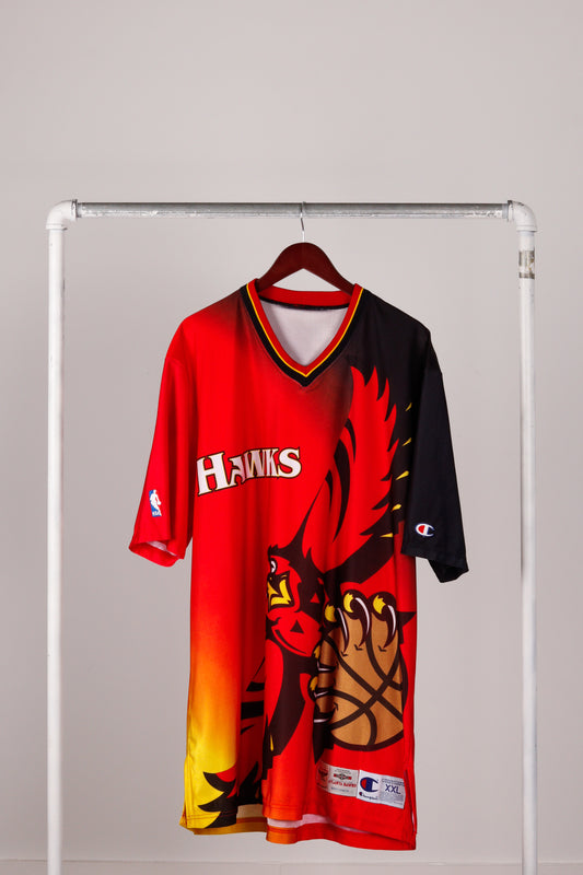 Vintage 1995-96 Champion 'Atlanta Hawks' Shooting Shirt