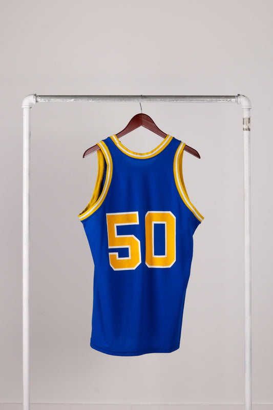 Vintage 1988-89 Sand Knit 'Golden State Warriors Ralph Sampson Home' Replica Jersey