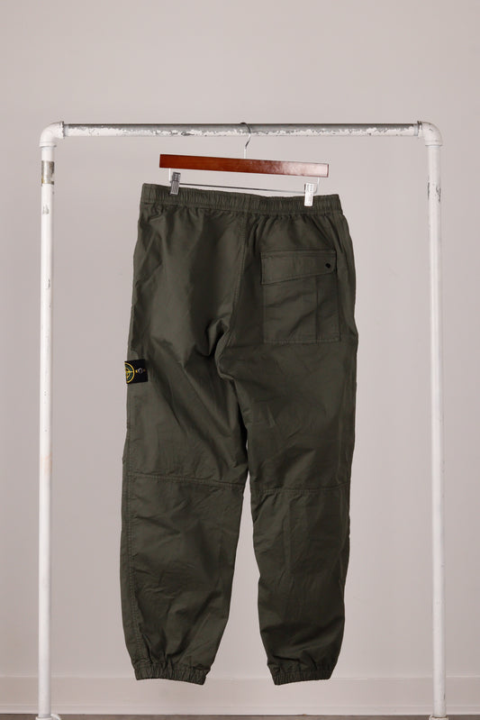 Stone Island SS23 'Twill Stretch-TC Loose Cargo Pants Musk Green (2023)