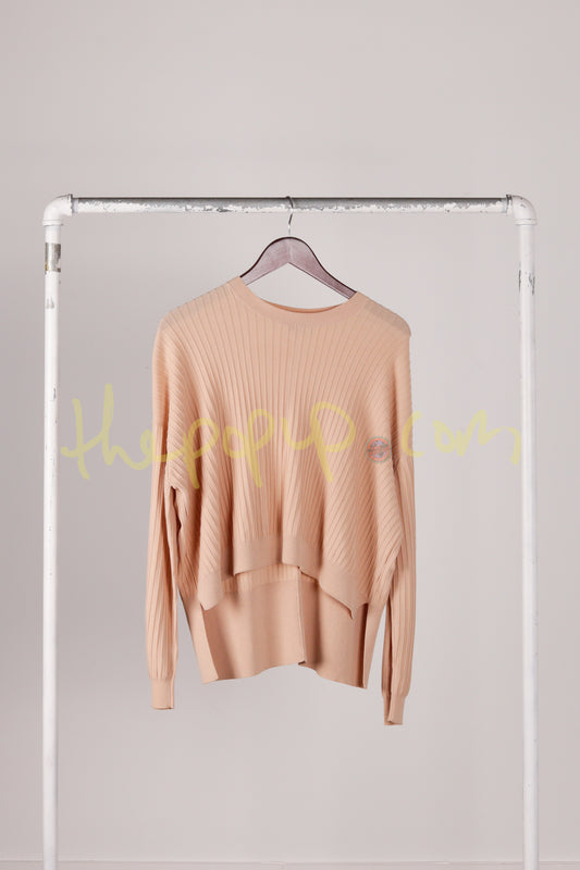 Acne Studios SS16 'Issy Rib' Knit L/S Top Beige (2016)