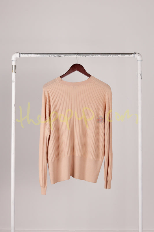 Acne Studios SS16 'Issy Rib' Knit L/S Top Beige (2016)