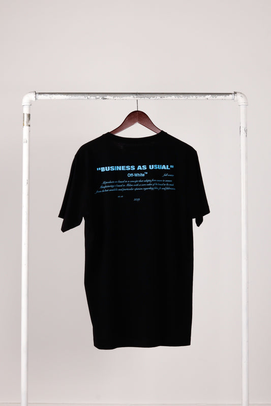 OFF-White FW19 'Business As Usual Staff' T-Shirt Black (2019)